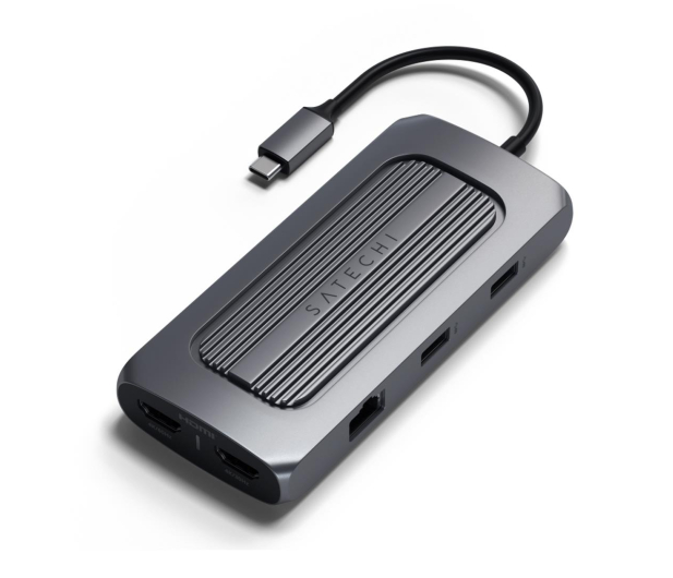 Satechi Multiport Adapter (2x USB-C, 2x USB-A, 2x 4K HDMI, mSD) - 1144445 - zdjęcie